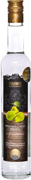 Actual product image Dolomiti Alpenfeinkost Dolomiti Williams pear schnapps 0.5l