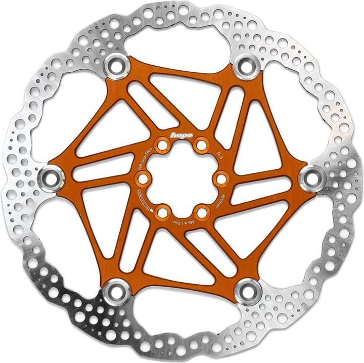 Actual product image Hope Floating Disc Brake Disc - orange (203 mm)