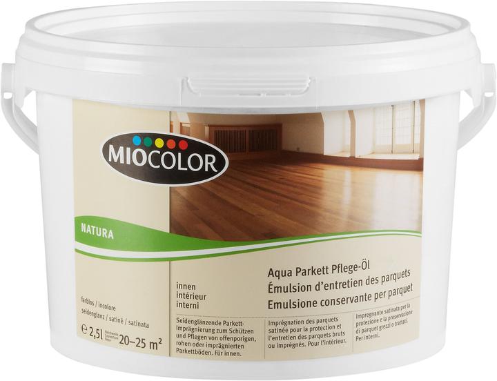 Miocolor Aqua Parkett Pflege-Öl (Transparent, Farblos, 2.50 l)
