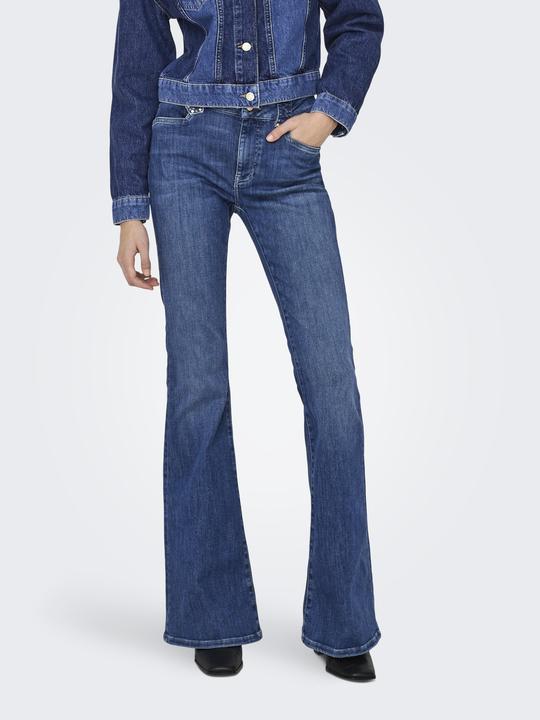 Image du produit Only Jeans taille moyenne évasé Pantalon à pattes d'éléphant (27)