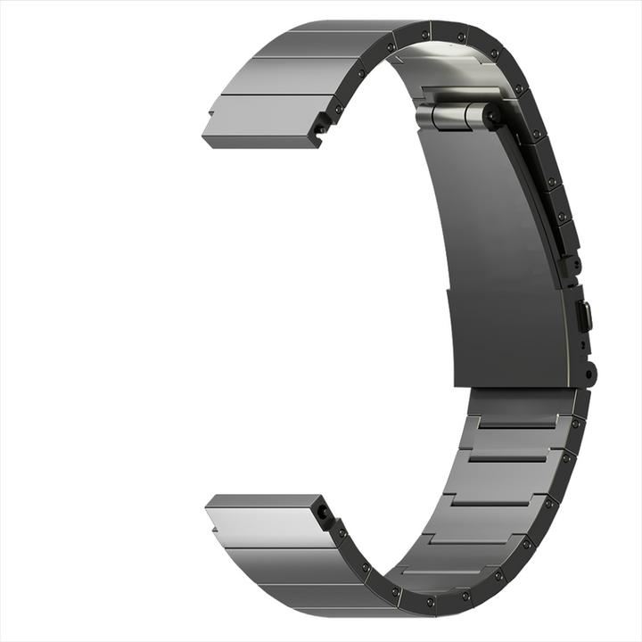 Produktbild Strap-it Luxe titanium smartwatch bandje - geschikt voor Fossil Gen 5 / Gen 5e 44mm / Gen 6 44mm - donkergrij (Titan)