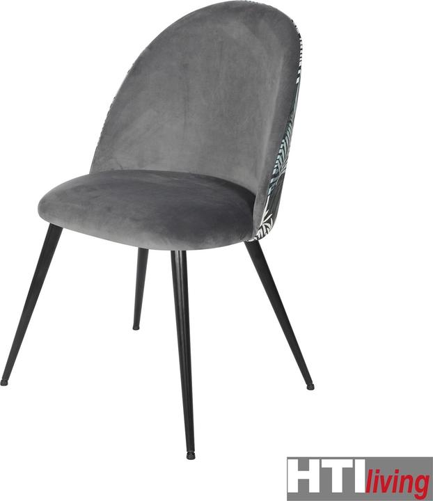 Produktbild HTI-Living Esszimmerstuhl 2er Set Tampa Leaf Grau
