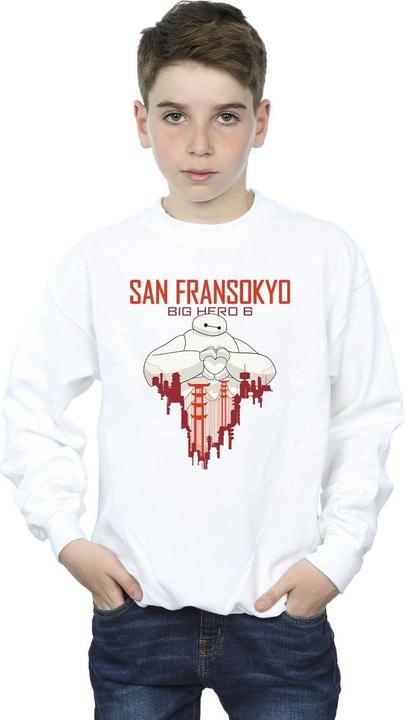 Immagine prodotto Disney Big Hero 6 Baymax San Fransokyo Heart Felpa Ragazzi (116)