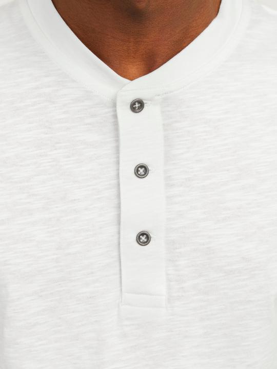 Actual product image Jack & Jones Single-coloured Grandad collar T-shirt T-shirt (L)