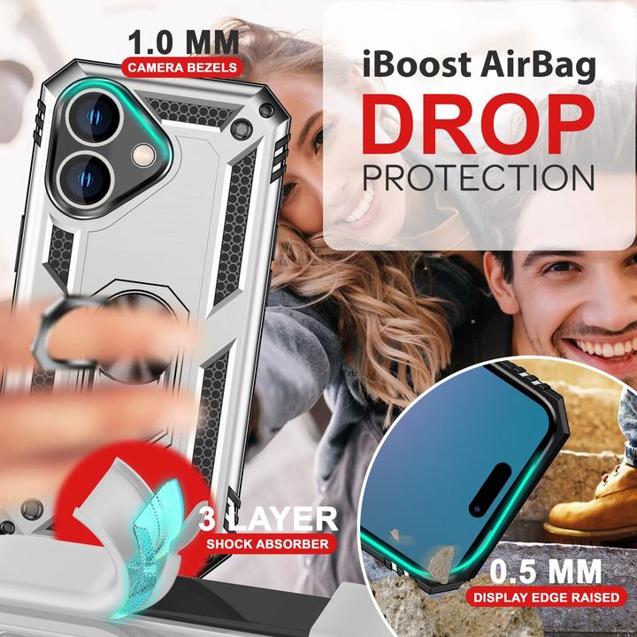 Immagine prodotto Nalia Coperchio ad anello antiurto in stile militare (Apple iPhone 16)