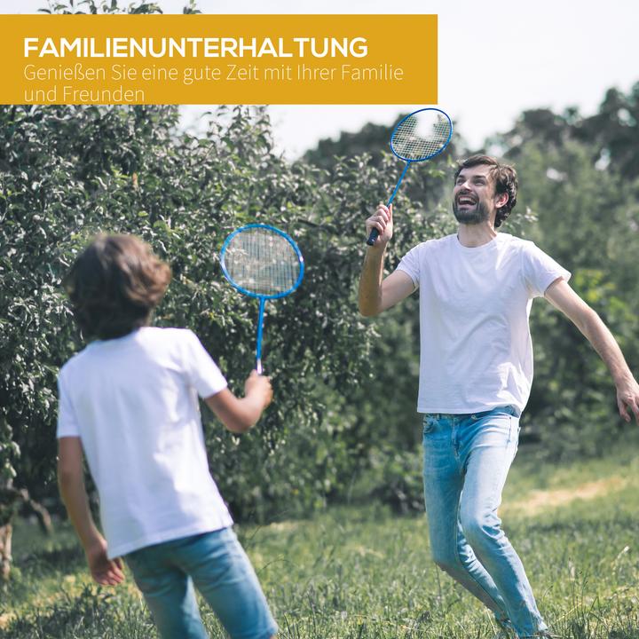 Immagine prodotto Homcom Rete da badminton con 4 racchette