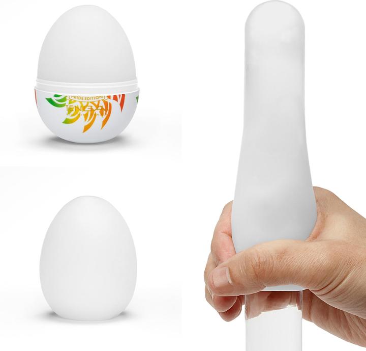 Productafbeelding Tenga EGG Shiny Pride II, mini- masturbator gemaakt van TPE