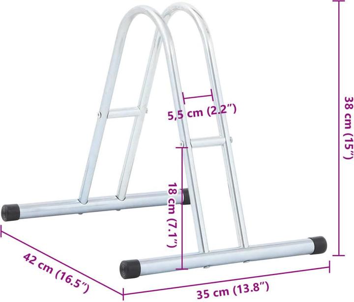 Image du produit VidaXL Fahrradständer für 1 Fahrrad Freistehend