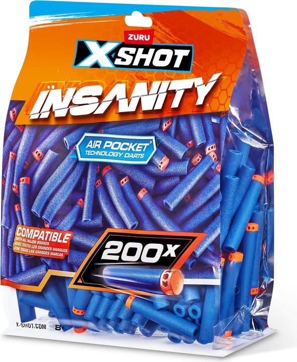 Actual product image Xshot - Insanity 200 darts refill pack