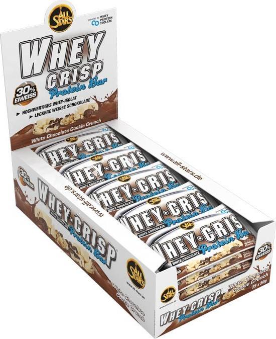 Actual product image All Stars Whey Crisp Protein Bar (White chocolate, 1 pcs., 50 g)