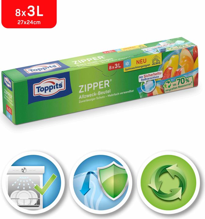 Image du produit Toppits Fermeture éclair (8 x)