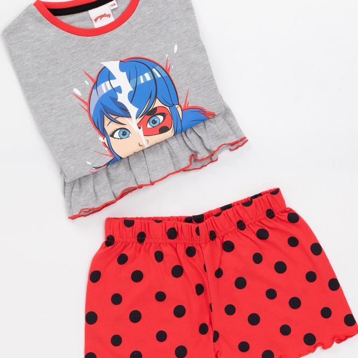 Immagine prodotto Miraculous Io sono il mio eroe! Pigiama da bambina con pantaloncini (confezione da 3) (104)