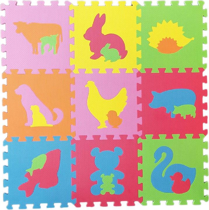 Produktbild Knorrtoys Puzzlematte - „Tiere“/9-tlg./30 cm (30 x 30 cm)