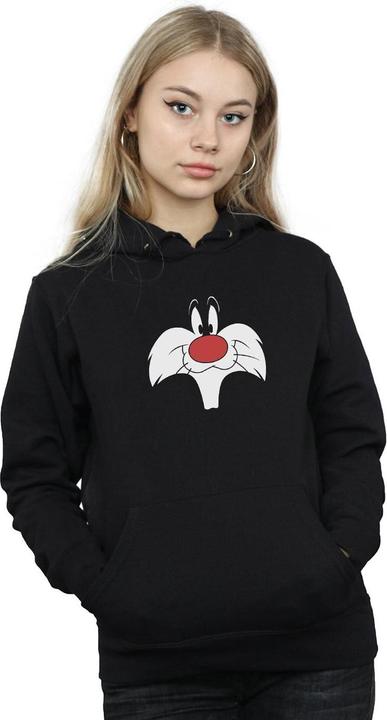 Actual product image Looney Tunes Womens/Ladies Sylvester Big Face Hoodie (L)