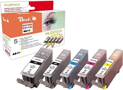 Produktbild Peach Spar Pack Tintenpatronen kompatibel zu Canon PGI-570XL, CLI-571XL (M, Y, C, BK)