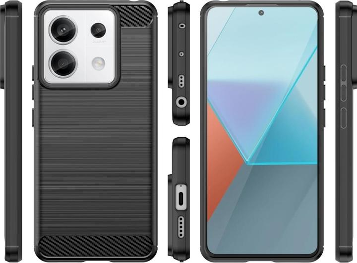 Immagine prodotto Screenguard Custodia morbida in carbonio spazzolato (Xiaomi Redmi Note 13 Pro 5G)