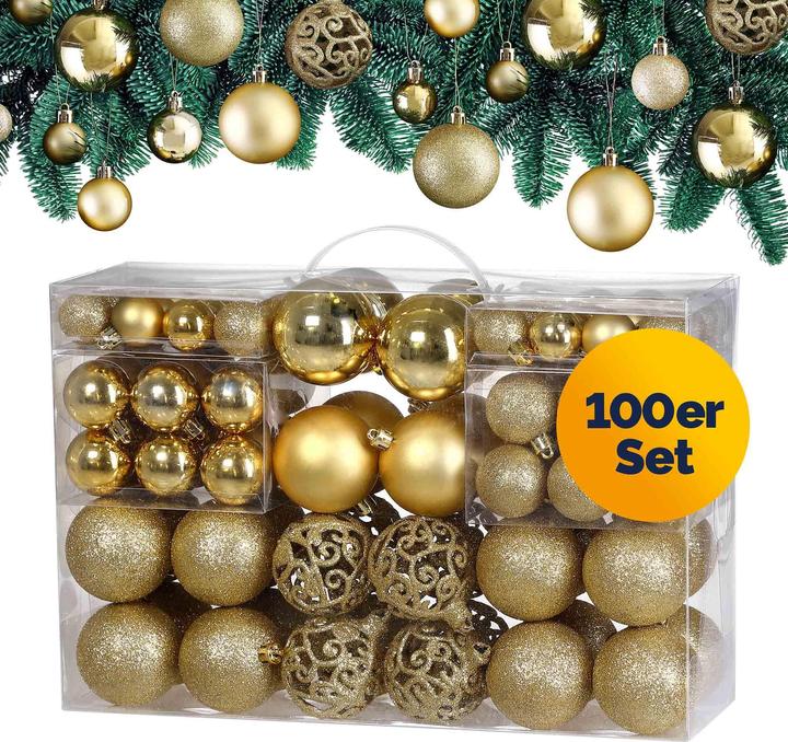 Actual product image Deuba Christmas tree balls (100 -part)