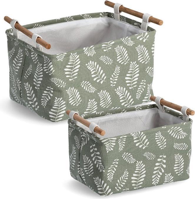 Image du produit Zeller Present Panier de rangement 35x27x20 vert (1 x, 35 x 27 x 20 cm)