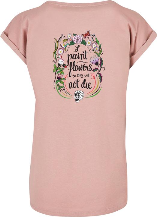 Produktbild Merchcode Ladies Frida Kahlo - Skeleton Extended Shoulder Tee - 116121 (L)
