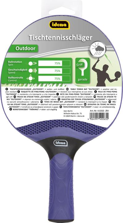 Produktbild Idena Tischtennisschläger Outdoor Blau