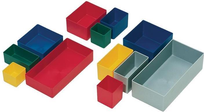 Actual product image LA-KA-PE Insert box 99 x 49 x 40 mm red PS for drawers and assortment boxes