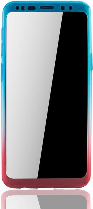 Produktbild König Design Hülle Handy Schutz für Samsung Galaxy S9 Full Case Cover Displayschutz Etuis Rot (Samsung Galaxy S9+)