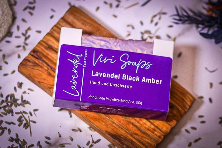 Immagine prodotto Vivi Soaps Sapone alla lavanda e ambra nera (Sapone duro)