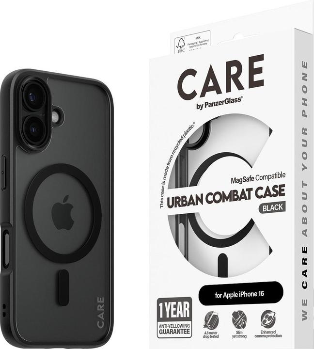Actual product image PanzerGlass Care (Apple iPhone 16)
