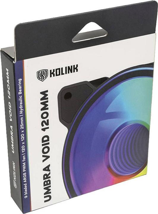 Actual product image Kolink Umbra Void ARGB LED PWM fan (120 mm, 1 x)