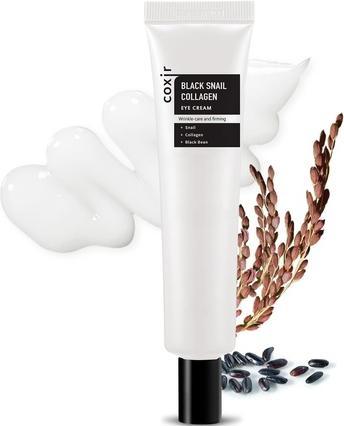 Actual product image Coxir Black Snail Collagen Eye Cream 30ml 1.01 Fl.Oz. with Black Beans and Snail Slime (30 ml)