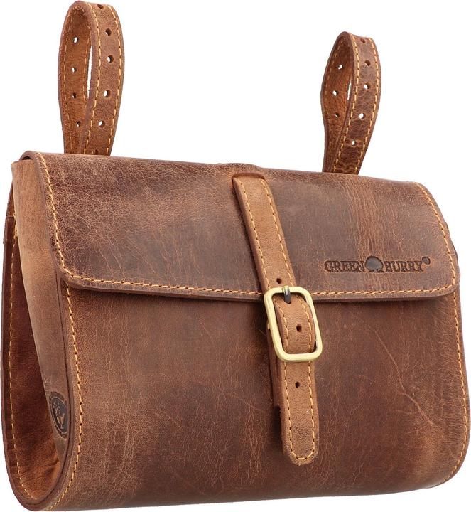 Actual product image Greenburry Vintage pannier XL leather 20 cm (2 l, Handlebar bag)