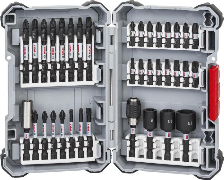 Bosch Professional Zubehör 36-tlg. Impact Control Schrauberbit-Set (Kreuz Phillips PH M1, Kreuz Phillips PH M2, Kreuz Pozidriv PZ M2, Kreuz Phillips PH M3, Kreuz Pozidriv PZ M3)