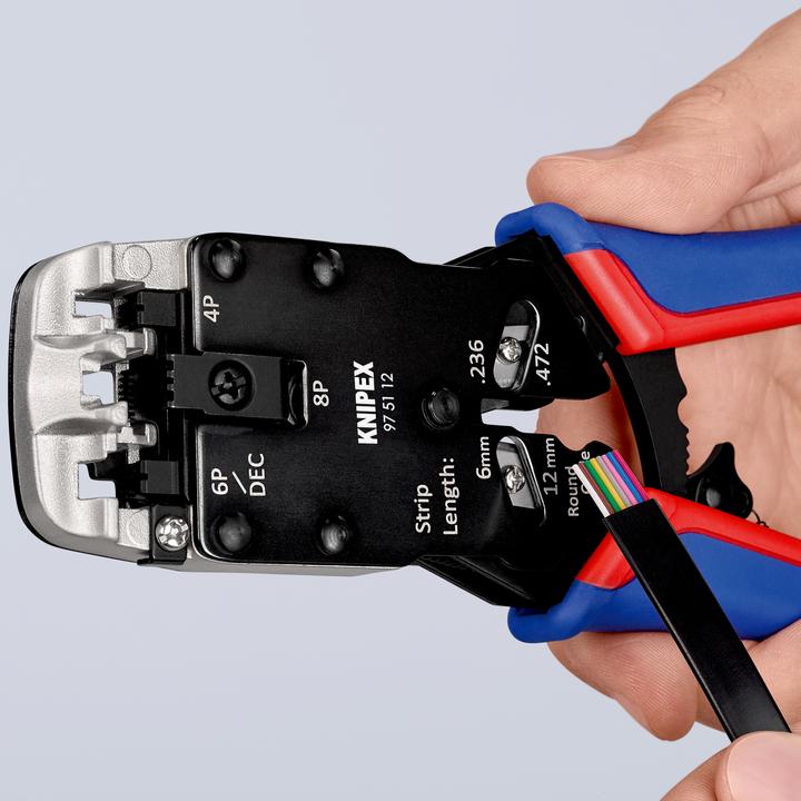 Produktbild Knipex Crimpzange für Westernstecker (200 mm)