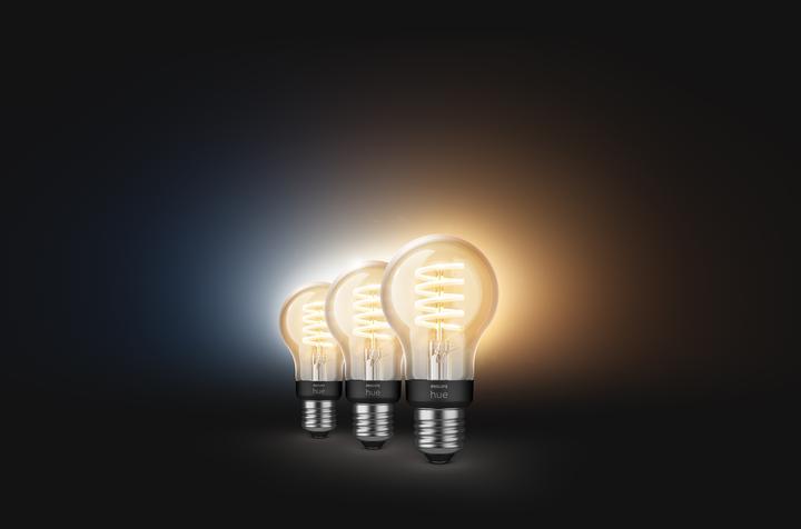 Produktbild Philips Hue E27 - Filament Lampe (E27, 7 W, 550 lm, 1 x, G)