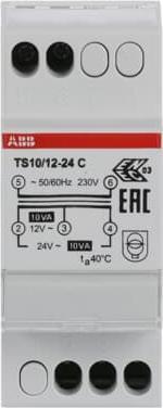 Image du produit ABB TS10/12-24 C Transformateur de sécurité 230V 10VA 12-24VAC
