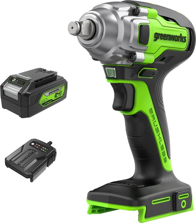 Actual product image Greenworks Battery impact wrench (incl. 4Ah battery) (Rechargeable battery operated)