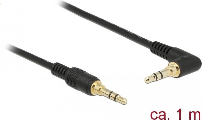 Image du produit Delock Câble jack 3 broches mâle > mâle (1 m, Jack 3,5 mm (AUX))