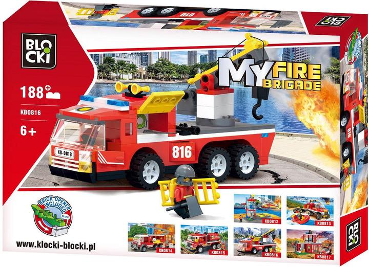 Image du produit Block Véhicule de pompiers avec attelage de remorque
