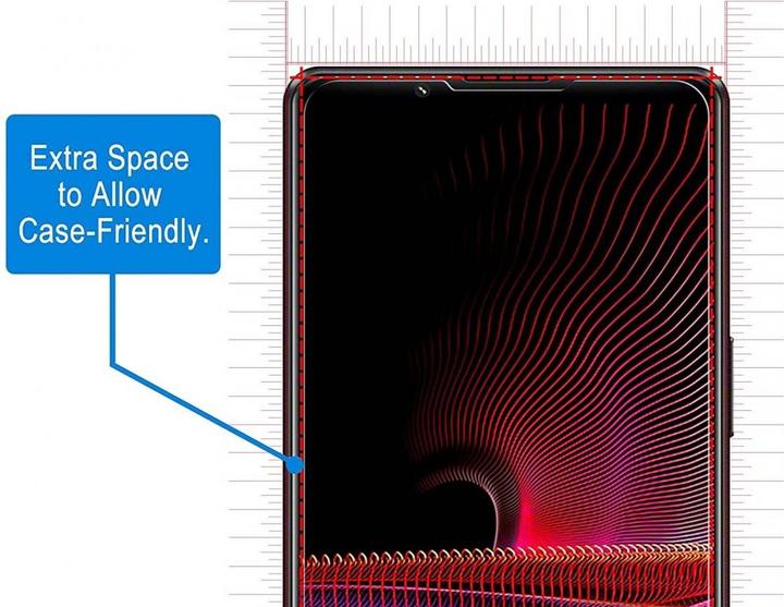 Image du produit Screenguard Sony Xperia 1 III Protection en verre blindé Case Friendly Design (1 pièce(s), Sony Xperia 1 III)