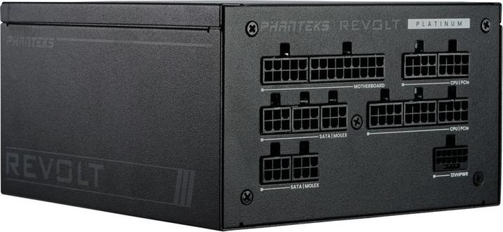 Immagine prodotto Phanteks Revolt 1200W Platinum, ATX 3.0, PCIe 5.0, completamente modulare - 1200 Watt, nero (1200 W)