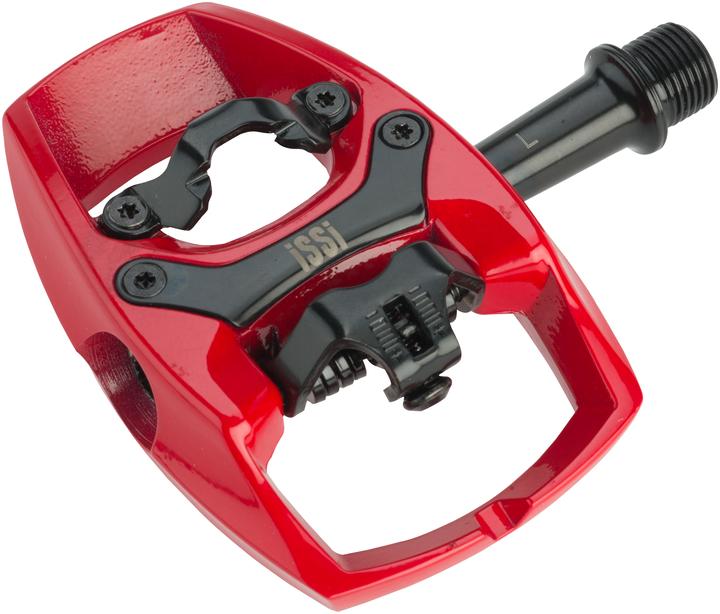 Produktbild iSSi Flip II SPD Hybridpedal für MTB/Trekking/City (Bearing/Bushing). Red.