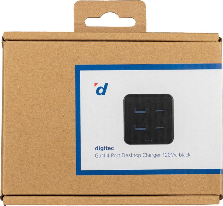 Actual product image Digitec GaN 4-Port Desktop Charger (120 W)
