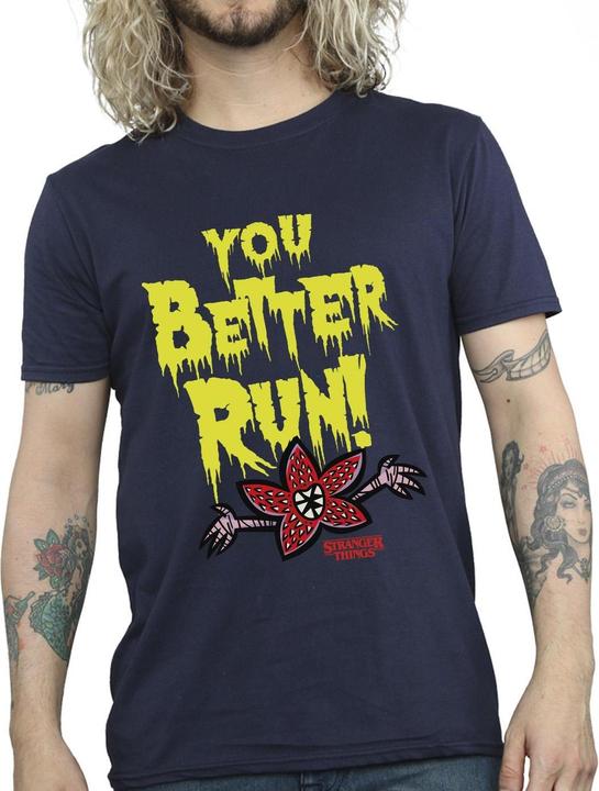 Immagine prodotto Netflix Stranger Things You Better Run Maglietta Uomo (3XL)