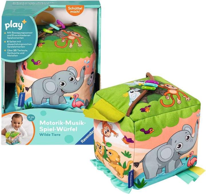 Produktbild Ravensburger Motorik-Musik-Spiel-Würfel: Wilde Tiere