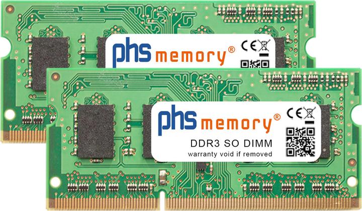 Actual product image PHS-memory 8GB (2x4GB) Kit RAM Memory for QNAP TS-251+ DDR3 SO DIMM 1600MHz (TS-251+, 2 x 4GB)