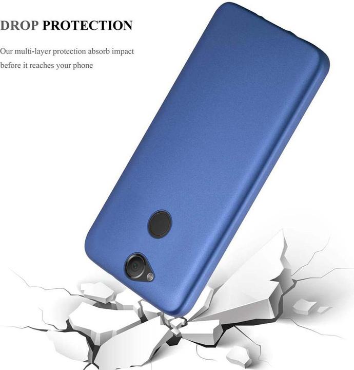 Actual product image Cadorabo TPU Matt Metallic Cover (Sony Xperia XA2)
