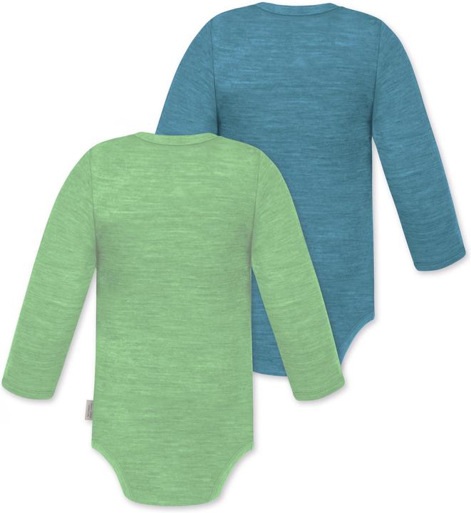Actual product image Normani 2-pack baby merino long-sleeved body "Tuai" - 9401 (74)