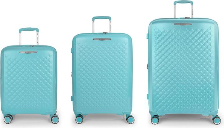 Gabol Queens 4 Rollen Kofferset 3-teilig mit Dehnfalte (223 l, XL (ab 115l))