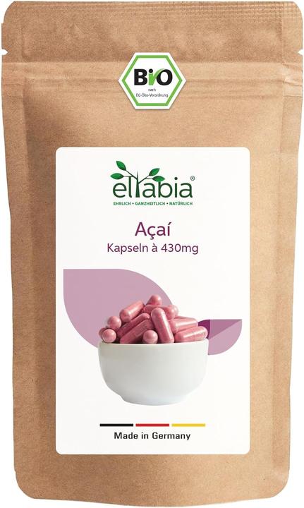 Actual product image Eltabia Organic acai capsules in freeze-dried raw food quality | high-dose 860mg daily dose (200 Piece, Capsules)