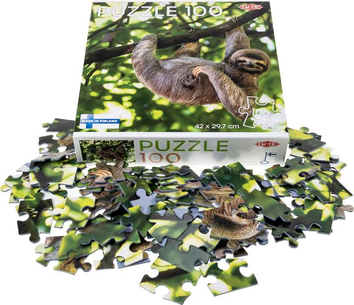 Image du produit Tactic Puzzle Paresseux suspendu à un arbre, 100 pièces. (100 pièces)